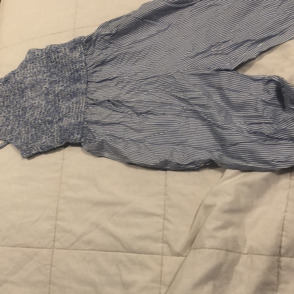 Gorgeous striped blue a white Jumpsuit with Tags - Picture 4 of 5